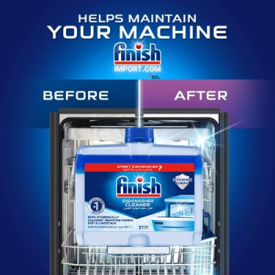 Combo Finish phụ gia: Nước làm bóng 400ml + Dung dịch vệ sinh máy 250ml + Muối rửa chén bát 1.5kg