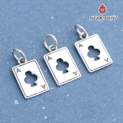 Charm treo hình lá bài tây - Ngọc Quý Gemstones