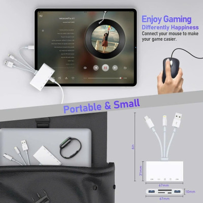 Đầu Đọc Thẻ Nhớ SD TF Micro SD Chân Type C Type A USB 3.0 Dùng Cho iPhone, iPad, Điện Thoại Android, Máy Tính, PC, Laptop, Máy Ảnh – Hàng Nhập Khẩu