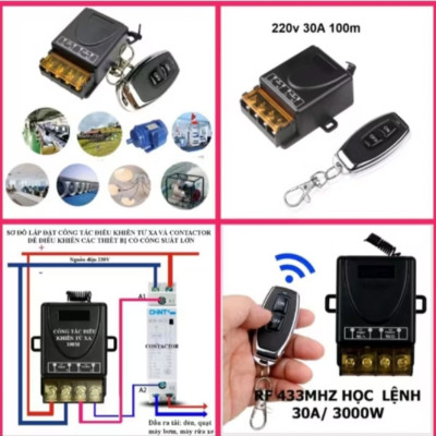 1 BỘ ĐIỀU KHIỂN BẬT TẮT CÁC THIẾT BỊ ĐIỆN NHƯ MÁY BƠM BÓNG ĐÈN TỪ XA THUẬN TIỆN CHO MỌI GIA ĐÌNH MẪU MỚI
