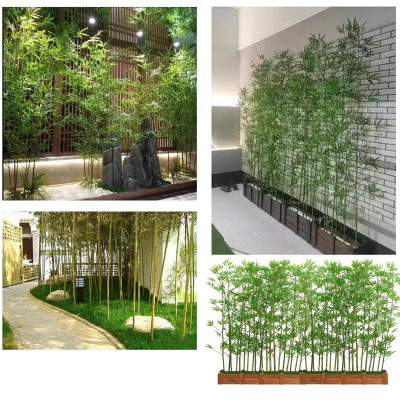 Trúc quân tử giả Set 20 cây trúc giả - Size từ 120cm đến 200cm - Cây giả, hoa lụa trang trí nhà cửa