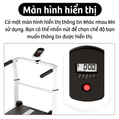 Máy chạy bộ cơ đa năng BG Treadmill SH306 5 in 1,Máy chạy bộ không điện SH305 thích hợp cho mọi lứa tuổi luyện tập (hàng nhập khẩu)