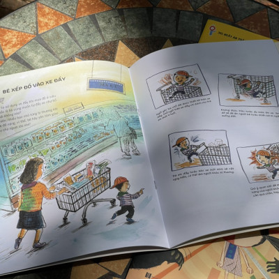 (Trọn bộ 4 cuốn - Bìa mềm in màu toàn bộ) BỘ SÁCH 365 NGÀY AN TOÀN CHO BÉ- Park Eun-Gyung - Kim Nam-Kyoon minh họa - Thái Hà- NXB Hà Nội