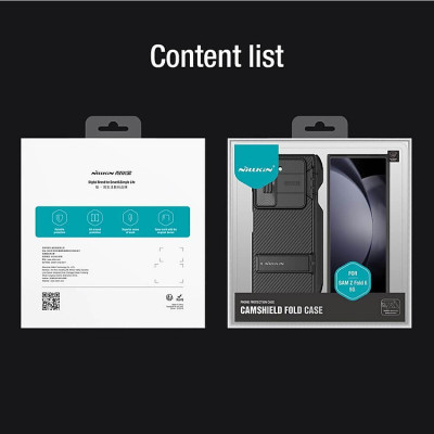 Ốp Lưng Cho Samsung Galaxy Z Fold 6 / Zfold 6 5G hiệu NILLKIN Camshield Chống Sốc Nắp Bảo Vệ Camera Kèm Khe Bút Kiêm Giá Đỡ Điện Thoại cao cấp - Hàng nhập khẩu