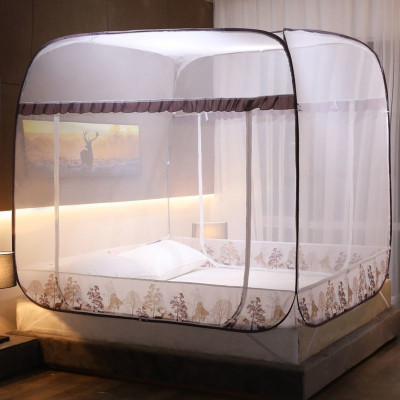 Màn chụp, mùng chụp đỉnh vuông chân viền cao cấp Một Cửa, có thể gấp gọn, dễ dịch chuyển, mang đi hay cất giữ - Hàng chính hãng (Giao màu viền ngẫu nhiên)