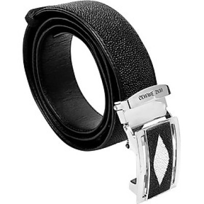 Thắt Lưng Nam Da Cá Đuối Bản Lớn Huy Hoàng HT4502 - Đen