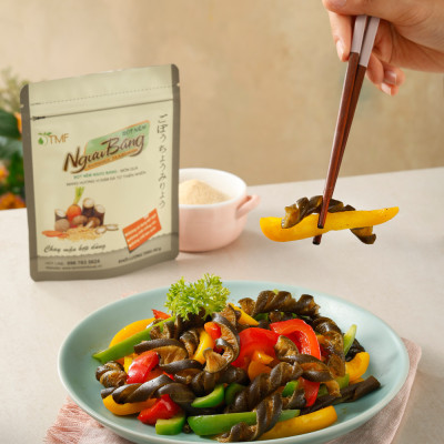 Combo 2 gói Bột Nêm Ngưu Báng 200g thuần chay không bột ngọt cho bé ăn dặm TÂM MINH FOODS