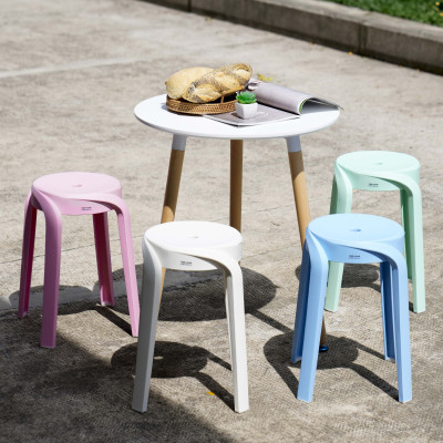 Ghế đôn nhựa đúc lốc xoáy, có thể xếp chồng lên nhau, tiết kiệm diện tích - Cobihome