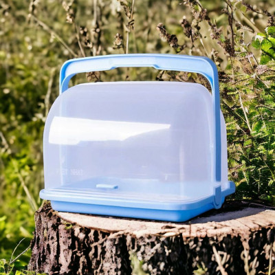 Giỏ Khay đựng đồ có nắp chống côn trùng- Khay úp ly có nắp đậy quai xách gọn gàng tiện lợi