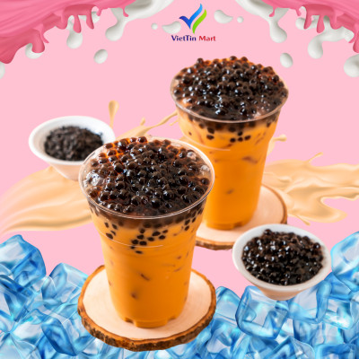 Set Nguyên Liệu Pha Trà Sữa Thái Đỏ (Thành phẩm 30 35 ly) VietTin Mart