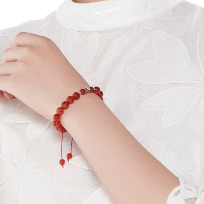 Vòng Tay Đá Mã Não Đỏ Mix Charm Ngọc Quý Gemstones VT24