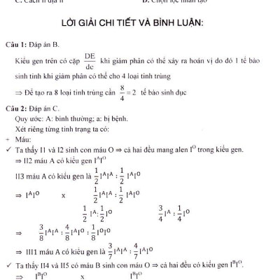 SÁCH CÔNG PHÁ ĐỀ THI TRUNG HỌC PHỔ THÔNG QUỐC GIA SINH HỌC_KV