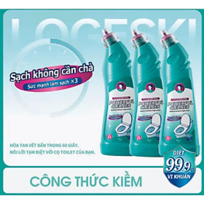 nước tẩy bồn cầu LOGESKI 500ml sạch không cần chà với công thức kiềm khử trùng và khử mùi siêu sạch