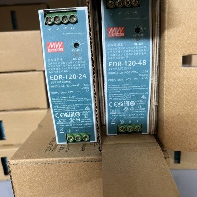 Nguồn DIN Rail EDR-120-48 Meanwell (120W 48V 2.5A) Hàng chính hãng