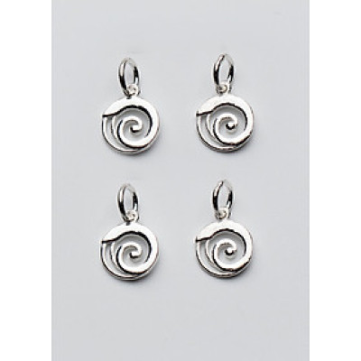 Charm bạc hình xoắn ốc treo - Ngọc Quý Gemstones