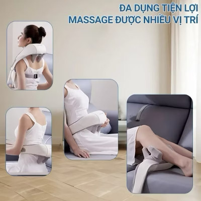 ￼Máy massage cổ vai gáy J88 với 6 đầu massage, mát xa cơ học chườm ấm giúp giảm đau Thiên Phúc Tâm