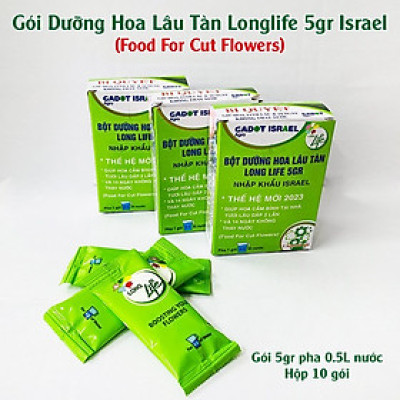  (COMBO 30 GÓI) GÓI DƯỠNG HOA TƯƠI LONGLIFE CỦA ISRAEL GIỮ HOA TƯƠI LÂU GẤP 2 LẦN VÀ 14 NGÀY KHÔNG THAY NƯỚC MỚI