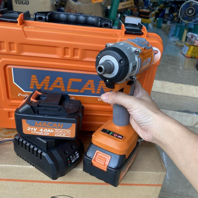 Máy Siết Bulong Pin 21V MACAN 6098B Lực Siết 380Nm Không Chổi Than