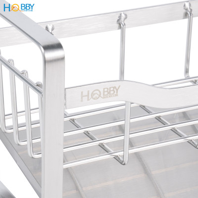 Kệ đựng dụng cụ rửa chén có giá treo inox 304 Hobby home decor KRC11