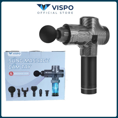 Máy Massage Cầm Tay 6 đầu Massage với 30 chế độ mát xa toàn thân - Máy Massage Toàn Thân Sử Dụng Pin Sạc