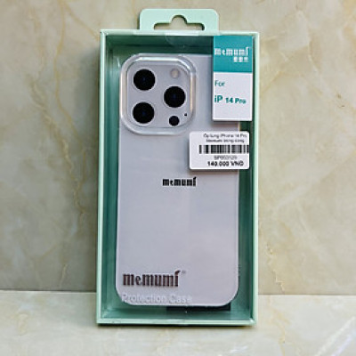 Ốp lưng trong suốt dành cho iPhone 14 Pro Memumi không ố vàng- hàng chính hãng