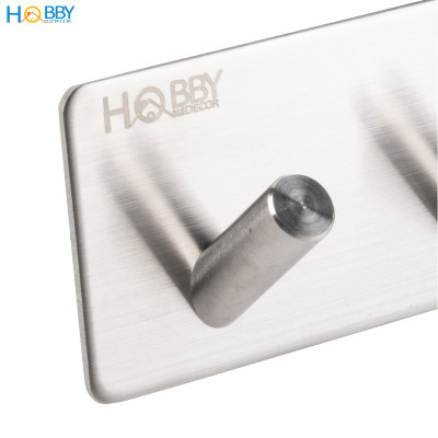 Móc treo quần áo 4 chấu inox 304 dán tường Hobby home decor 4V110
