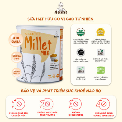 Combo 2 Hộp Sữa Hạt Gạo Lứt Hữu Cơ Millet & 24Grains Hộp 700g Cho Trẻ Từ 3 Tuổi & Người Lớn Bổ Sung Dinh Dưỡng Vegan - 24Grains