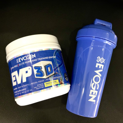 Evogen EVP-3D Pre-Workout (40 Liều), Tăng Sức Mạnh, Sức Bền, Tỉnh Táo Trước Tập, Không Caffein