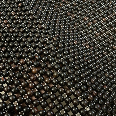 Chiếu Hạt Gỗ Mun Cao Cấp - Kích Thước 1,5mx1,9m hạt 1.2cm ( video , hình thật )