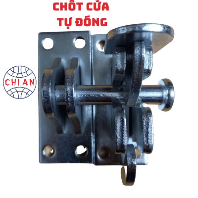 Chốt Cửa Tự Động An Toàn, Cao Cấp, Khoá Tự Cài Bằng Sắt CNC Nhúng Kẽm – Không Han Rỉ, ĐÈN TRANG TRÍ , ĐỒNG HỒ TREO TƯỜNG