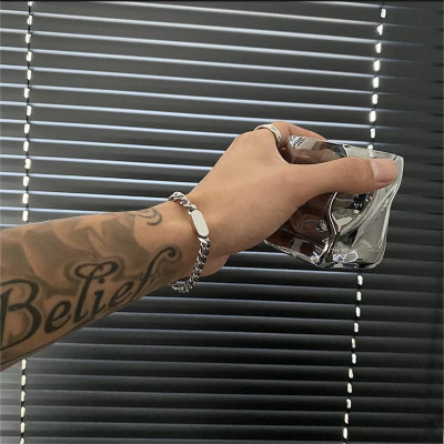 [1 chiếc]【Khắc Tên Ghi Chú】 Dây chuyền, lắc  kèm tên nam nữ thép titan Khắc tuỳ chỉnh