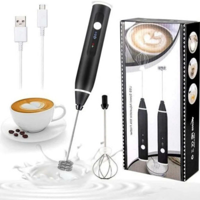 Máy Đánh Trứng, Đánh Sữa Và Tạo Bọt Cafe Cầm Tay Di Động 3 Tốc Độ Sử Dụng Pin Sạc Cao Cấp - Hàng Nhập Khẩu