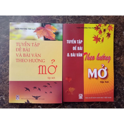 Sách - Combo Tuyển tập Đề bài và bài văn theo hướng Mở (Tập 1 + Tập 2)