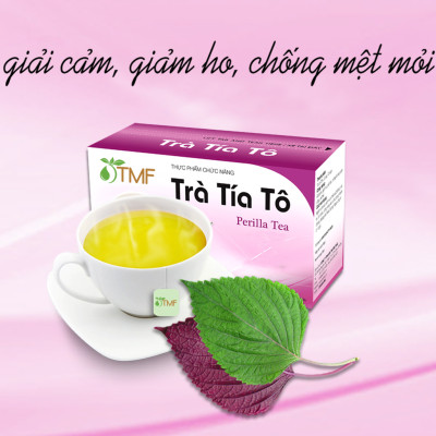 Trà Tía Tô Tâm Minh Foods dạng túi lọc hộp 20 gói