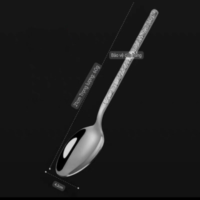 COMBO SÉT 6 THÌA ĂN LUXURY SANG TRỌNG PHONG CÁCH HOA VĂN BẮC ÂU CAO CẤP - DÀI 21CM 