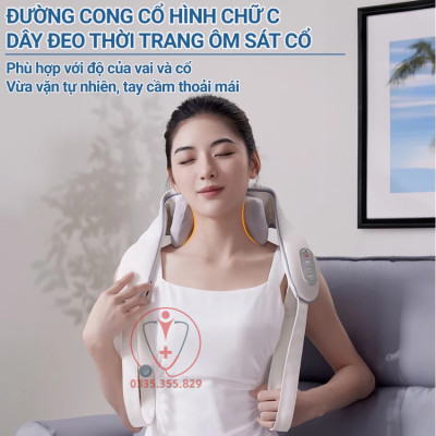 Máy massage cổ vai gáy P11 & GH-818  mô phỏng bàn tay người massage, hỗ trợ giảm đau mỏi, giúp thư giãn