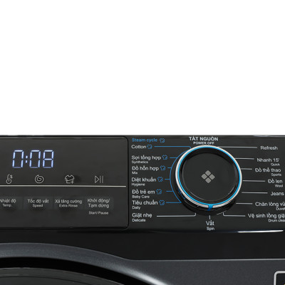 Máy giặt Aqua Inverter 8.5 kg AQD-A852J.BK - AQD-A852J(BK) - Hàng chính hãng - Chỉ giao HCM