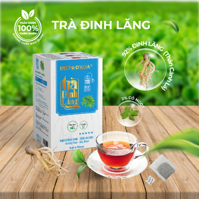 Trà Đinh Lăng Túi Lọc SunBeleaf - TP042 - Trà Đinh Lăng Cải thiện Giấc Ngủ, Kiểm Soát Lượng Đường Huyết