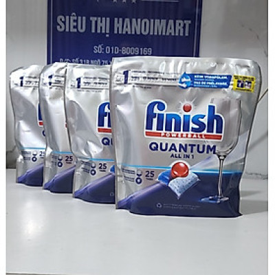 Viên rửa bát Finish Quantum Max 100 viên 14 in 1