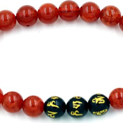 Vòng tay chuỗi hạt vân rồng đỏ 8 ly MSA104