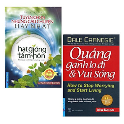 Combo 2 Cuốn Sách Kỹ Năng Sống Hay Thay Đổi Con Người Bạn: Hạt Giống Tâm Hồn - Tuyển Chọn Những Câu Chuyện Hay Nhất + Quẳng Gánh Lo Đi Và Vui Sống (Tái Bản) / Tặng Kèm Bookmark Happy Life
