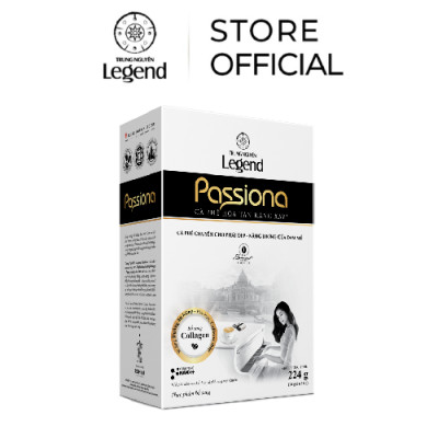 Combo 2 Hộp Cà Phê Trung Nguyên Legend Passiona – Hộp 14 Gói – Cà Phê Dành Cho Phái Đẹp, Ít Caffeine, Bổ Sung Collagen
