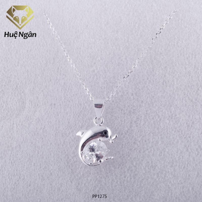 Dây chuyền bạc Ý 925 Huệ Ngân - Cá heo may mắn PP1275