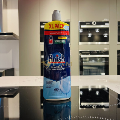 Combo Gel rửa bát Finish All in 1 Shine&Protect 650ml + Muối Finish 4kg + Nước làm bóng Finish 750ml