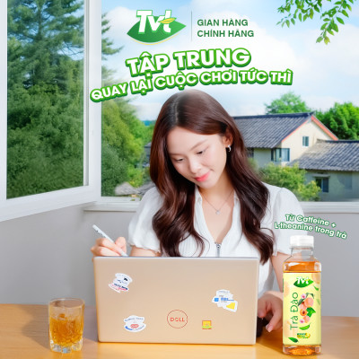 [Thùng 24 chai 450ml] Trà Việt Quất TVT tinh chất Việt Quất và Trà xanh, chống oxy hóa, thanh nhiệt giải phóng độc tố cơ thể
