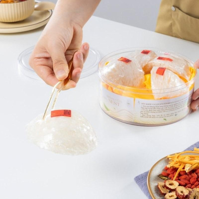 [CHÍNH HÃNG] Yến Sào Hoàng Kim - Hộp Quà Biếu Sức Khỏe Phúc An Khang (50g Tổ Yến & 4 Hũ Yến Chưng Ăn Kiêng) Tốt Cho Người Phục Hồi Sức Khỏe