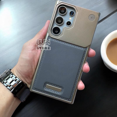 Ốp Lưng Da Cho Samsung Galaxy S25 Ultra / S24 Ultra / S23 Ultra Nhựa Cứng Hở Cạnh - BUM STORE GALAXY CASE