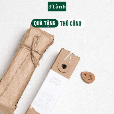 Nhang Thủ Công Palo Santo 3 Lành Hộp 30 Que 100 % Tự Nhiên Tặng Kèm Đế Chăm Không Hóa Chất Xông Thơm