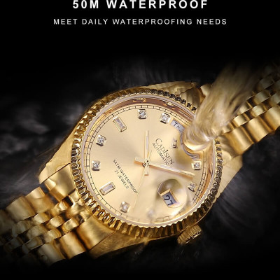 Đồng Hồ Nam Cadisen C8229M1 Chính Hãng Full Box Chống Nước Kính Chống Xước Dây Thép BH 2 Năm Máy Cơ