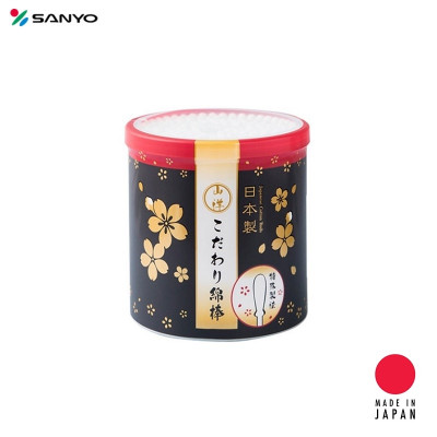 Combo 01 Hộp tăm bông lấy ráy tai Seiwa Pro 180P + 01 Set 02 khăn cuộn cotton loại nhỏ (Giao màu ngẫu nhiên) - Nội địa Nhật Bản 